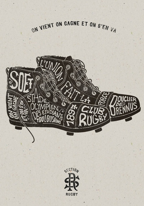 PrettyClever #rugby #xilo #shoes #typography
