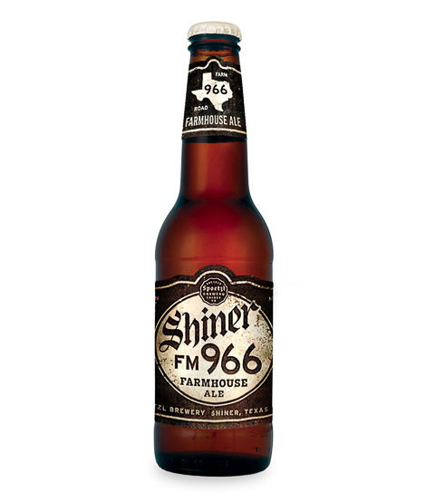 Shiner FM 966 Farmhouse Ale #packaging #beer #label #bottle