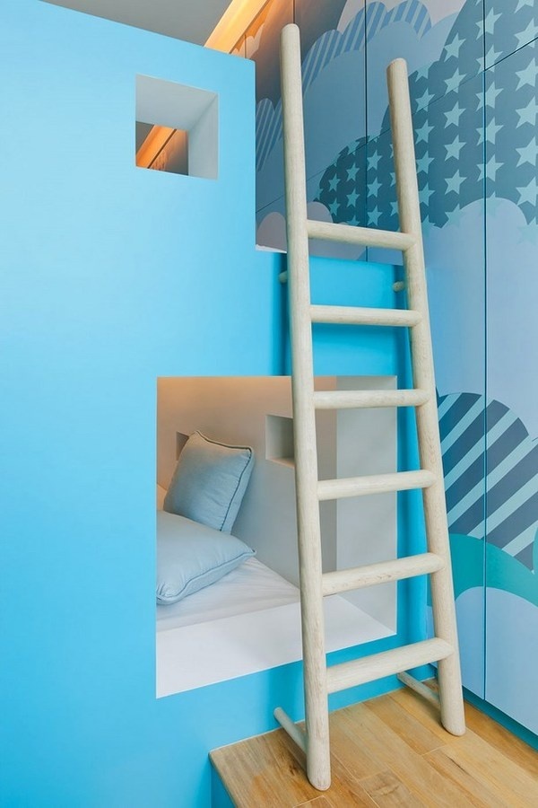 Minimalist child room #bears #toys #house #modern #teddy #art #bear