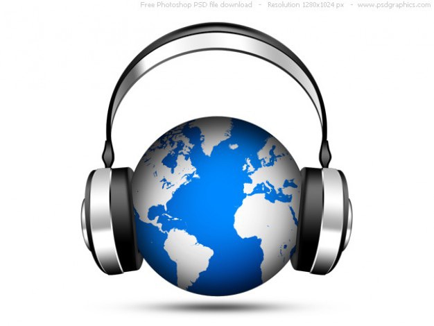 Psd world music icon, globe with headphones Free Psd. See more inspiration related to Music, Icon, World, Globe, Web, Graphics, Headphones, Psd, World globe, Web icons, Music icon, Symbols, Shiny, World icon and Horizontal on Freepik.