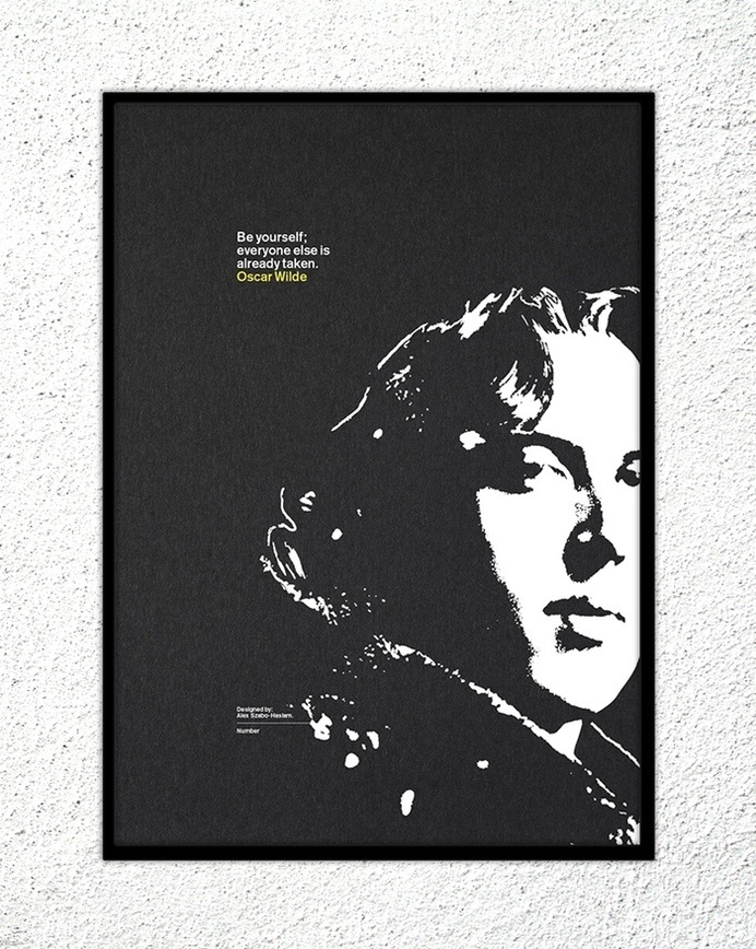 Print - Oscar Wilde: "Be yourself; everyone else is already taken." #print #design #screenprint #kickstarter #gfsmith