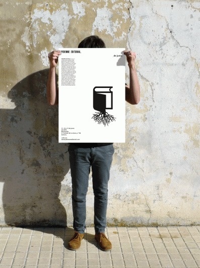 Cartelería Perenne Editorial #branding #gra #design #graphic #grid #system #identity #poster #logo