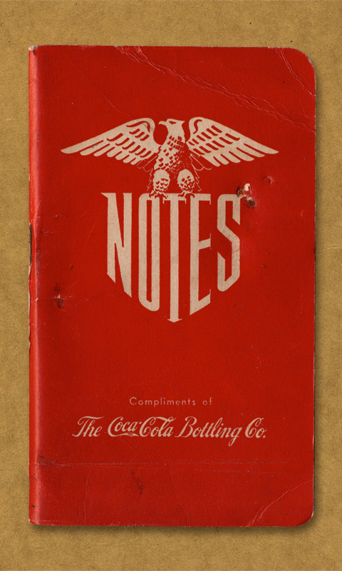 Notes. Compliments of The Coca Cola Bottling Co. #notes #field
