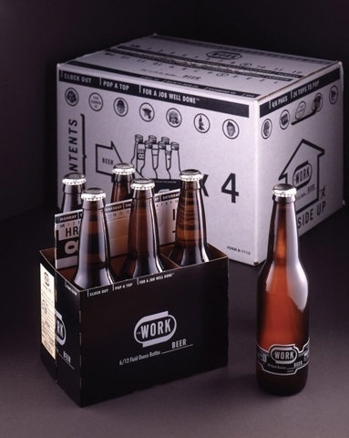FFFFOUND! | WORK Beer : Lovely Package® . Curating the very best packaging design. #beer #branding #bottle #carton #6 #22oz #identity #logo #pack #work