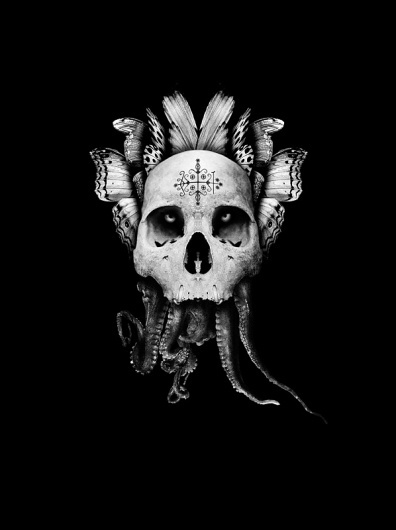 Martin Johansson #illustration #dark #skull