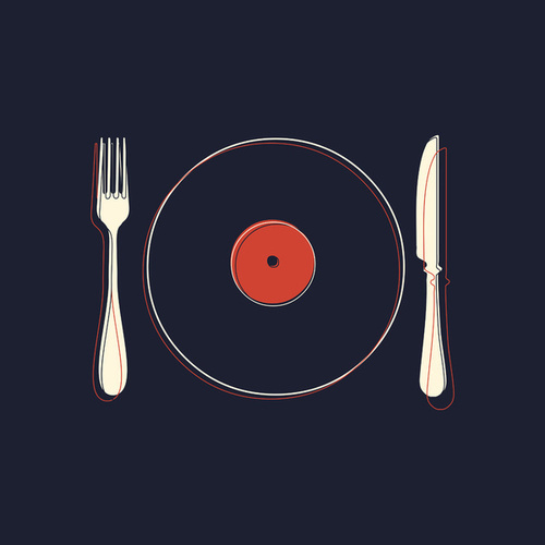 Vinyl Food by Koning #music #vinyl #fun #illustration