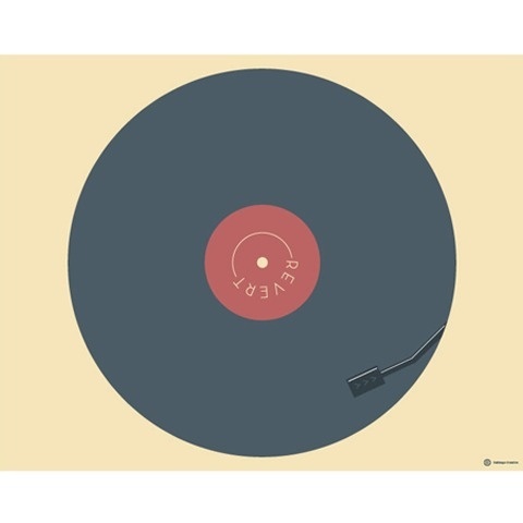 Revert #creative #vector #revert #design #graphic #record #cabbage #vinyl