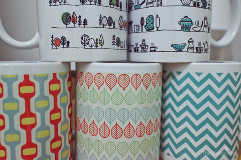 The Babybirds Projects » Pattern Mugs – Pre Order Now! #mugs #pattern #retro #mug