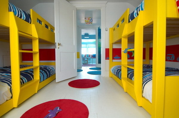 30+ Beautiful Bunk Room Ideas for Kids #kids #bedroom #bunk #room