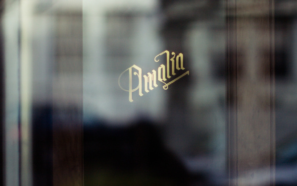 Café Amalia — Tom Clayton / Swear Words #signage #identity #branding #foil