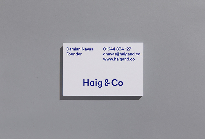 Haig & Co by Number 04 #business #card