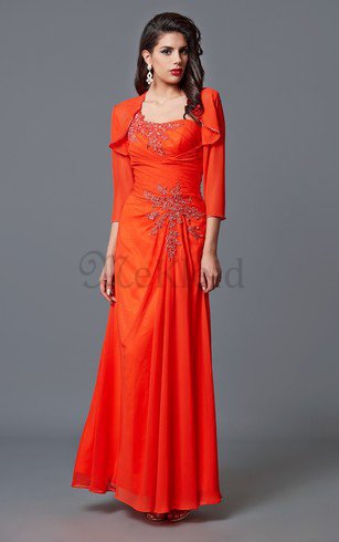 Gerüschtes Drapiertes Elegantes Abendkleid aus Chiffon mit Bordüre