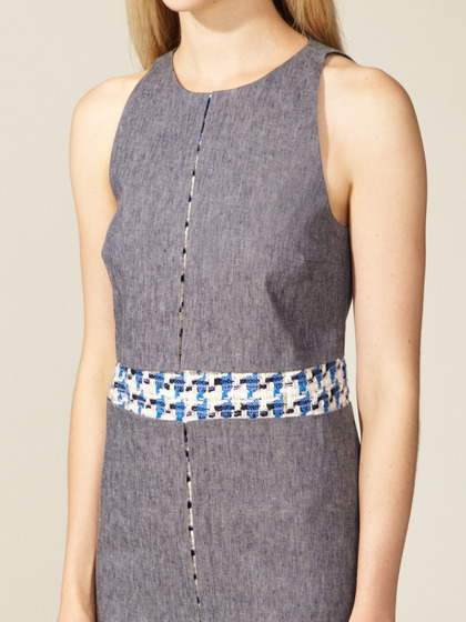 Denim Tweed Dress by Peter Som at Gilt #fashion #denim #dress #tweed