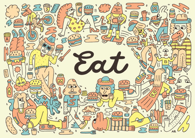 Burger Mat - Andy Rementer