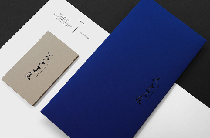 PhyX The Private Gym—Studio Much #Identity #stationery #letterhead #business card