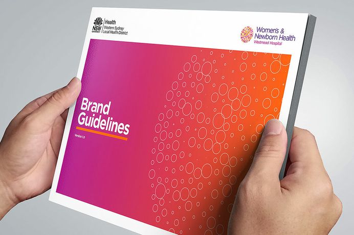 NSW HEALTH WSLHD Women's & Newborn HEALTH #branding #colour #gradient #graphicdesign #design #inspiration #handlebranding#brandguidlelines
