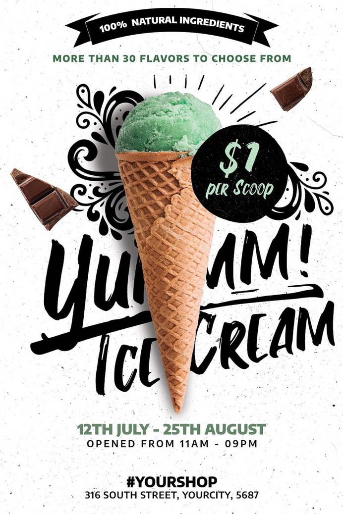 Ice Cream Shop Flyer