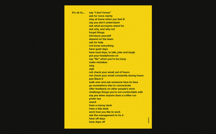 poster, rules