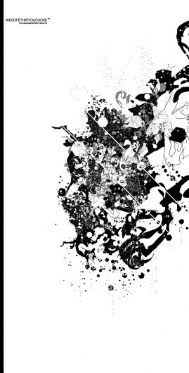 Scatterheart by ~agitation on deviantART #abstract #n #white #w #intereresting #black #b #and #agitation #cool