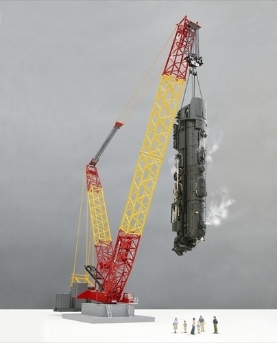 jeff-koons-dangling-train.jpg (JPEG Image, 404x500 pixels) #train #koons #art