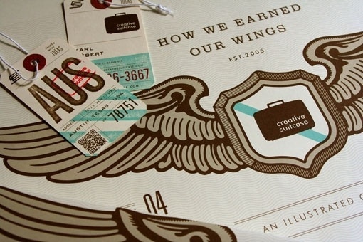 design work life » Creative Suitcase Promotional Materials #creative #karl #suitcase #hebert #map #illustration