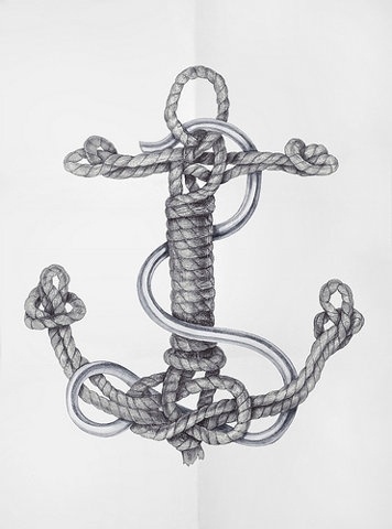 FFFFOUND! | Designersgotoheaven.com -Â Ropey Anchor by Egor... - Designers Go To Heaven #illustration