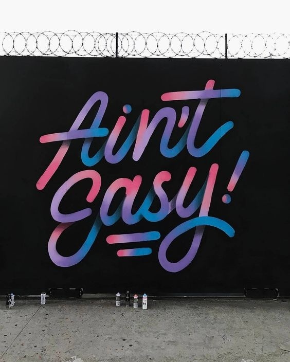 Awesome colours. Type by @itsaliving - #typegang - free fonts at typegang.com | typegang.com #typegang #typography