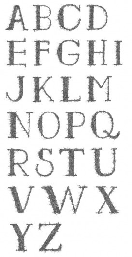 Graphic Design & Web Design Blog: Tangle experimental font #typography