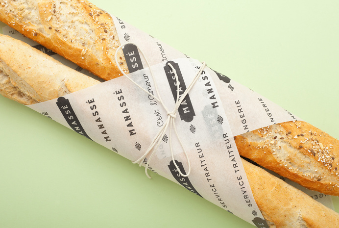 The new luxurious french patisserie & boulangerie named Manassé was designed by minimal branding & corporate identity specialists from Mexi