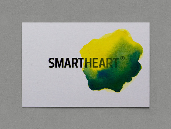 emotional logotype #heart #mart #business #emotion #logic #card #yellow #watercolor