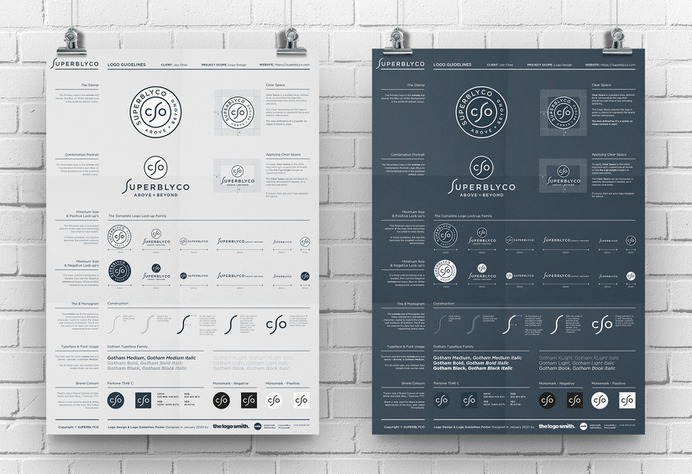 "Logo Guidelines Poster - Illustrator Template for Free Download by The Logo Smith"