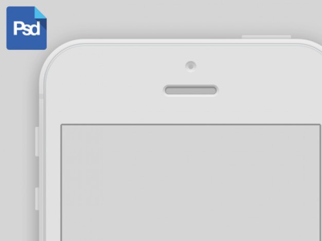 White mockup iphone 5 Free Psd. See more inspiration related to Mockup, Iphone, White and Horizontal on Freepik.