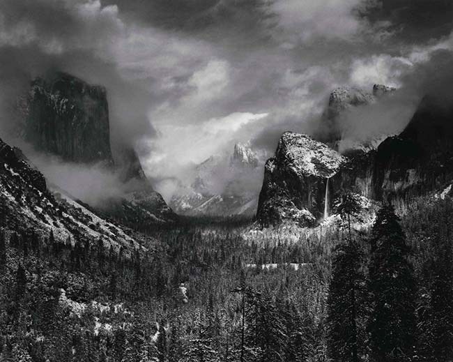 Iconic Photos Owned by MoMA Are Up for Sale - Photo: Ansel Adams / Clearing Winter Storm, Yosemite National Park, California, 1938