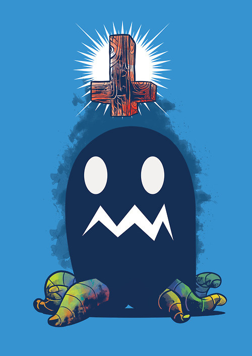 GLOW IN THE DARKnPersonal WorknMore on Society6.com #rosario #octupus #cross #phantom #argentina #pacman #pahito #drawing #satan