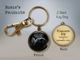 Ultrasound Sonogram Baby Reveal "Appearing in" Key Ring - Daddy to Be - Baby Sonogram Key Ring - Gif - gifts for father to be