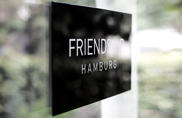 In Friendship we trust! #window #signage #friendship