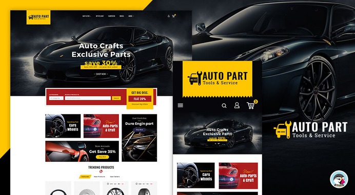 #Auto #Parts - #Tools & #Service – #Prestashop #Responsive #Theme | #TemplateTrip #eCommerce #Website #Design #Template
