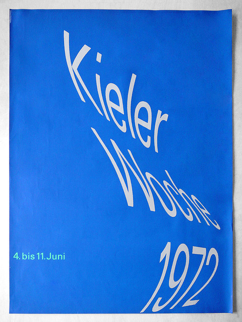 Rolf Müller — Kieler Woche (1972) #design #poster #typography