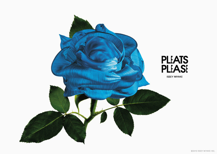 pleats please flowers by taku satoh #print #poster #ad #flower #layout