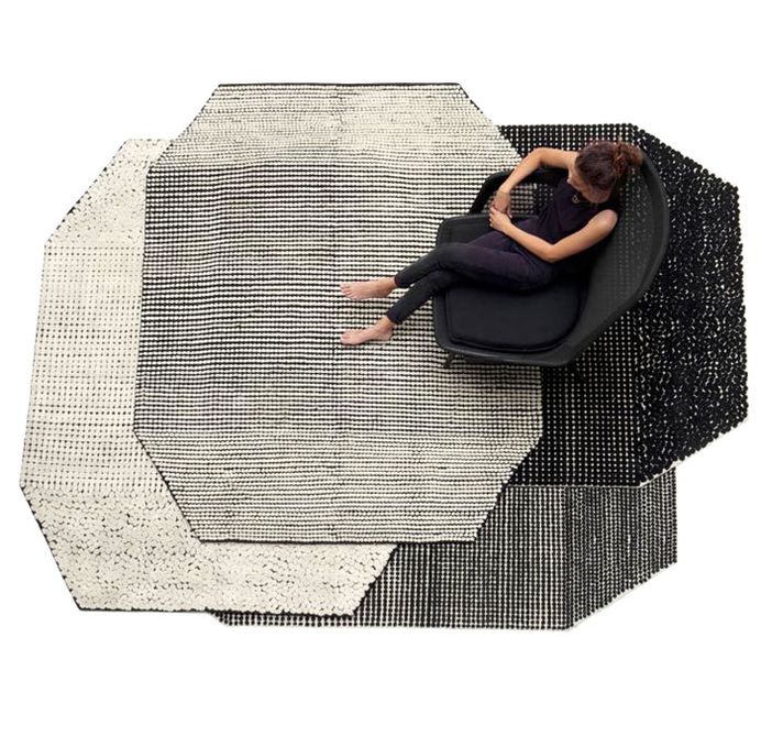 Black On White Semis Carpet by Bouroullec - InteriorZine #rugs #carpets #productdesign #design