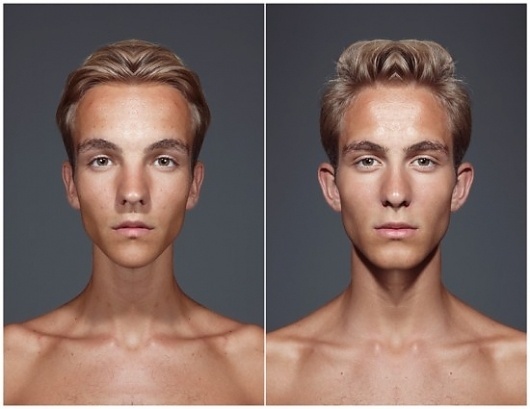 Symmetrical Portraits | Fubiz ™ #portraits #symmetrical