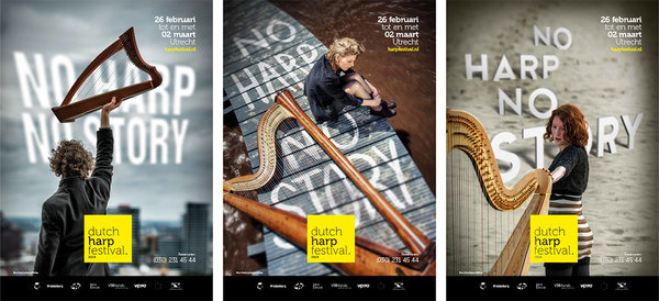 Dutch Harp Festival 2014 (design: www.theadagency.nl) #agency #festival #design #graphic #the #poster #ad