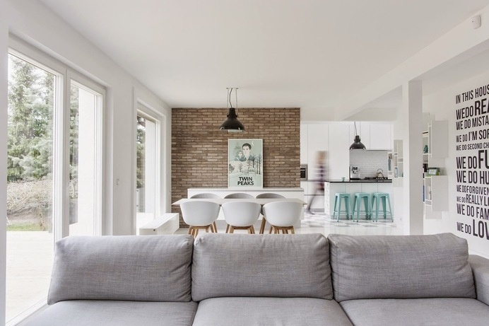 Home in Zakrzewo by JAGODYstudio #ideas #interiors #living #room