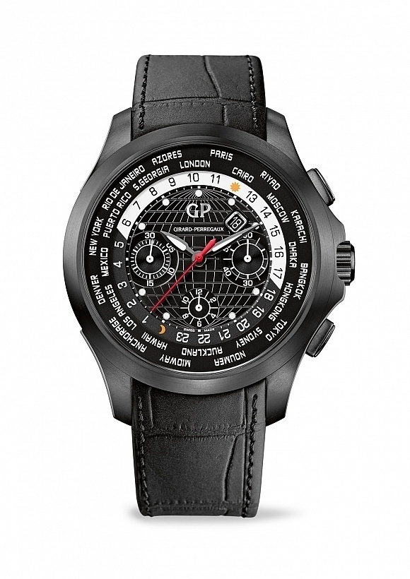 The Traveller WW.TC by Girard-Perregaux #black #men #watches #chronograph