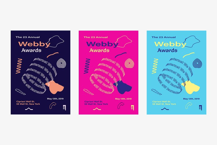 Webby Awards - Mindsparkle Mag Hans Christian Øren designed this beautiful project which consisted in developing the new identity for the Webby Awards 2019. #logo #packaging #identity #branding #design #color #photography #graphic #design #gallery #blog #project #mindsparkle #mag #beautiful #portfolio #designer