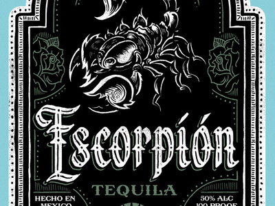 Escorpión Tequila - Label #english