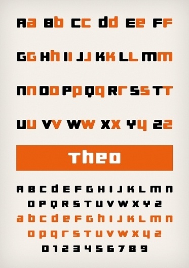 Novo Typo - Theo - Type specimen #novo #design #typeface #typo #typography