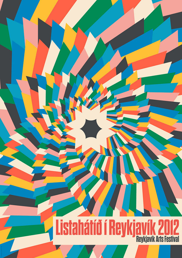 Verdlaunaveggspjald listahatidar i reykjavik 2012 #illustration #design #graphic #typography