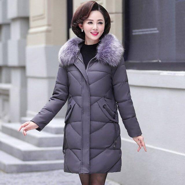 Plus Size 7XL 8XL Womens Winter Jackets Hooded Mom Overcoat Thick Parkas Cotton Female Jacket Winter Coats Warm Long Parka
