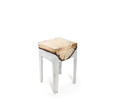 Wood casting #stool